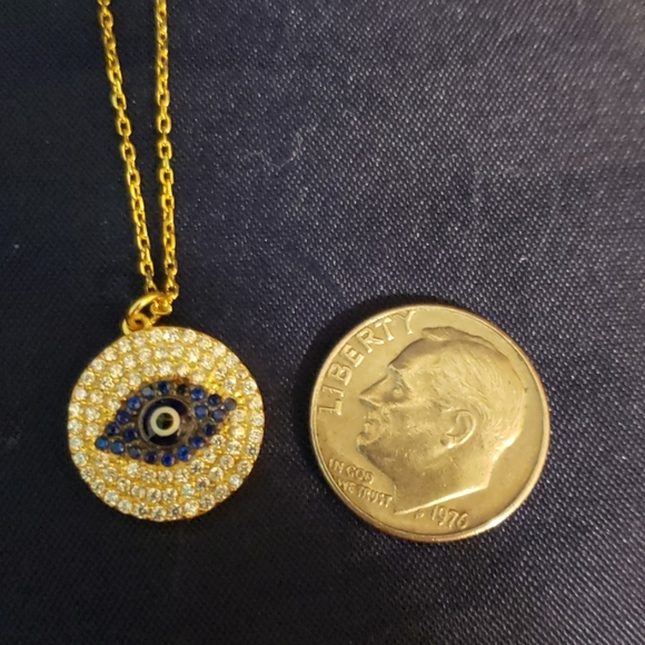 Sterling Silver Evil Eye Pendant - Picture 4 of 4